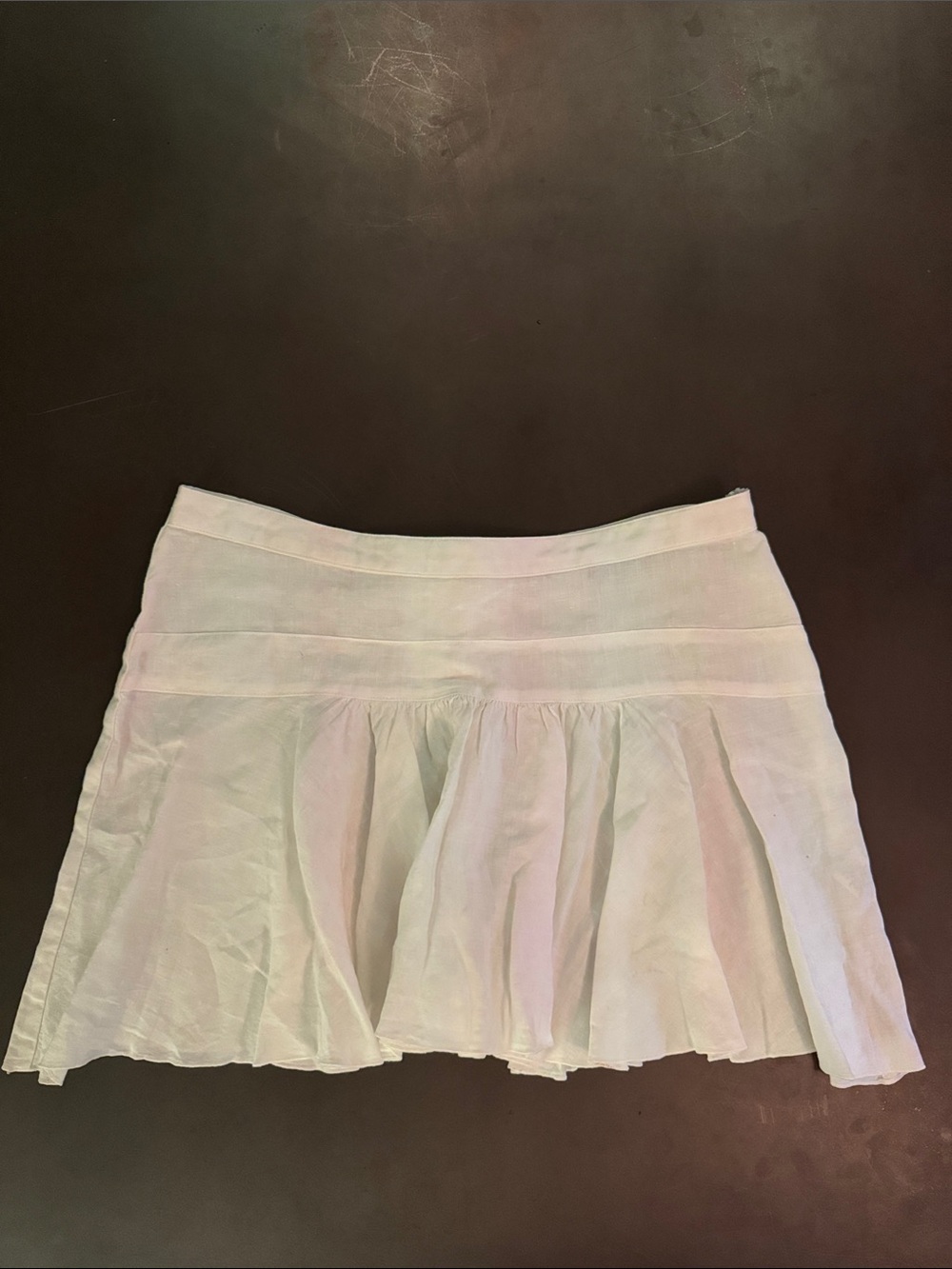 Juicy Couture White Circle Skater Mini Skirt